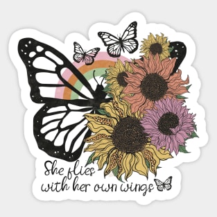 she flies Sticker